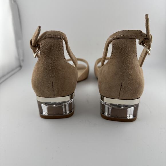Nine West Women's Volor Heeled Open Toe Natural Sandals Size 5 M NWB - Picture 10 of 12